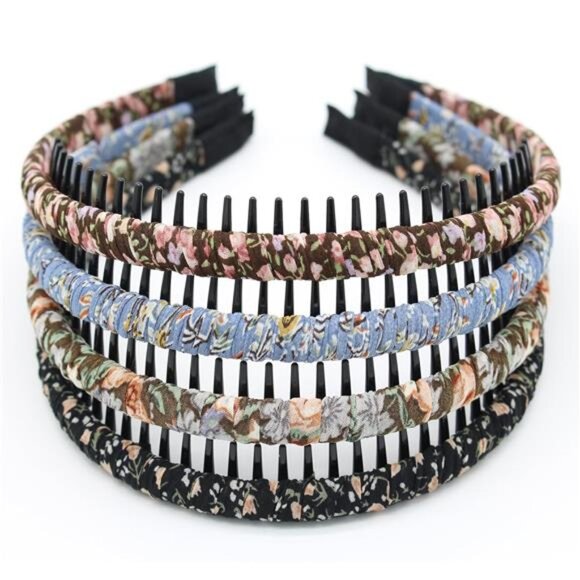Accessories - Fashion Hair Accessories Teeth Comb Hair Hoop Bands Multi-colored-83